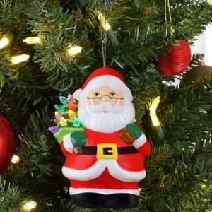Mr. Christmas Nostalgic Light Up Santa Claus Ornament